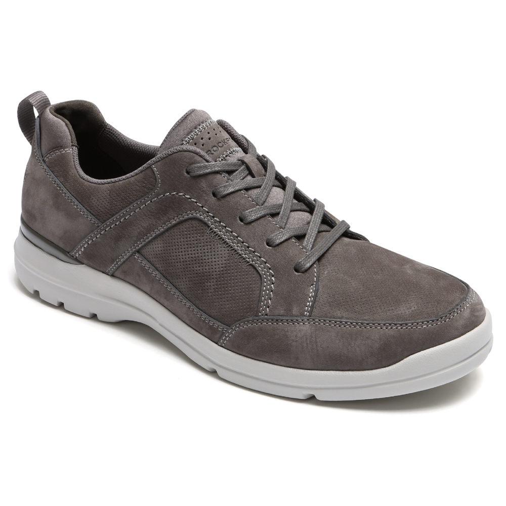 Tenis Rockport Homem Cinzentas Escuro - City Edge Lace-Up - 59028WREU